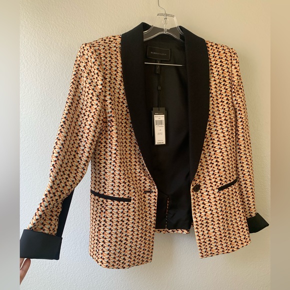 Bcbg Max Azria MULTICOLOUR POLYESTER JACKET, size M - Picture 3 of 7